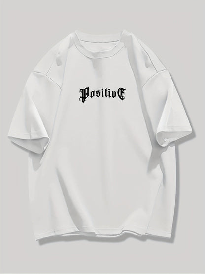2026 Summer New Men's T-shirt with 3D Letter Printing, Casual and Fashionable Street Style, Breathable, Lightweight and Comfortable