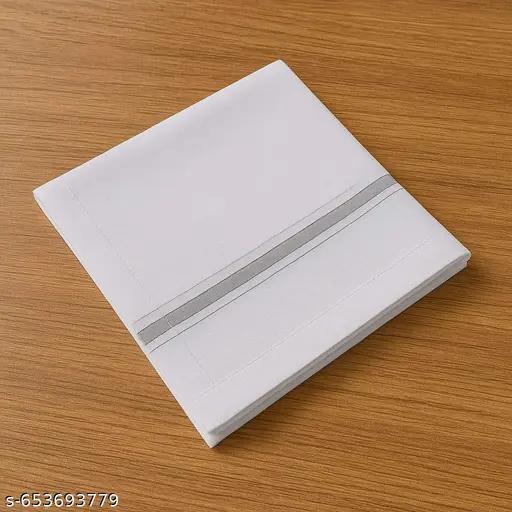 Premium Cotton Handkerchief – White | Soft & Absorbent
