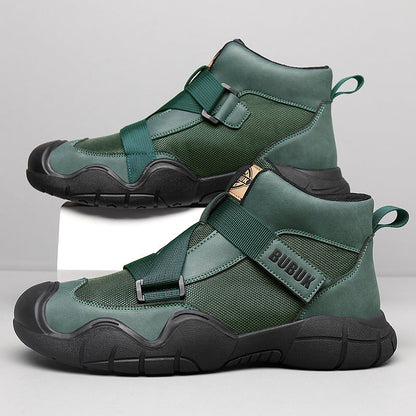 Men's Shoes Autumn and Winter Men's Business Casual Shoes New Outdoor Hiking Sports Shoes Youth Basketball Shoes Casual Trendy Shoes Fashion Short Boots