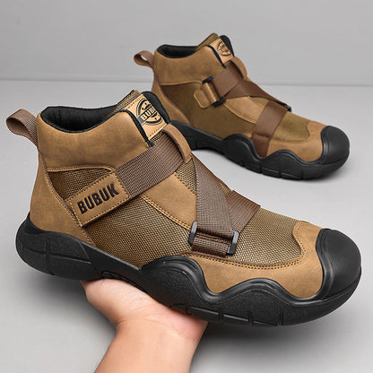 Men's Shoes Autumn and Winter Men's Business Casual Shoes New Outdoor Hiking Sports Shoes Youth Basketball Shoes Casual Trendy Shoes Fashion Short Boots